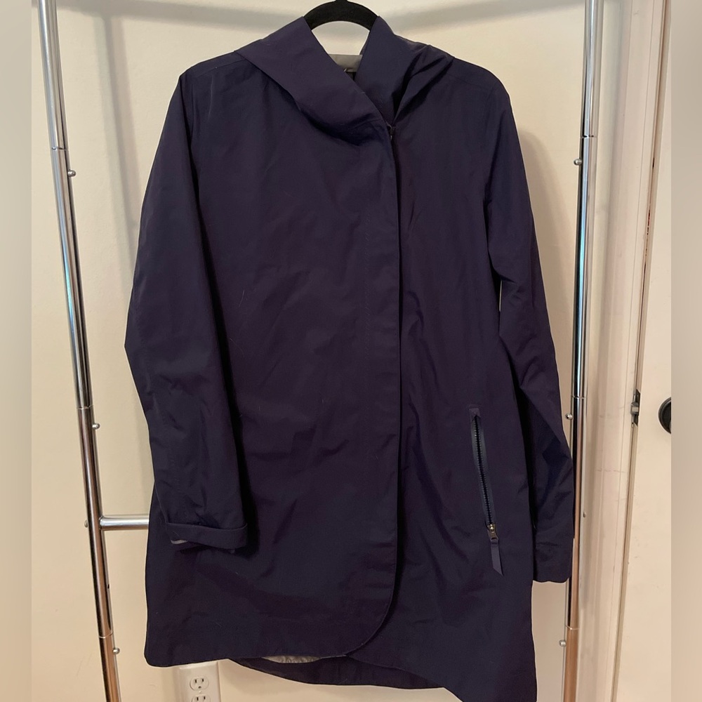 Lululemon Blue Rain/Wind Trench Coat